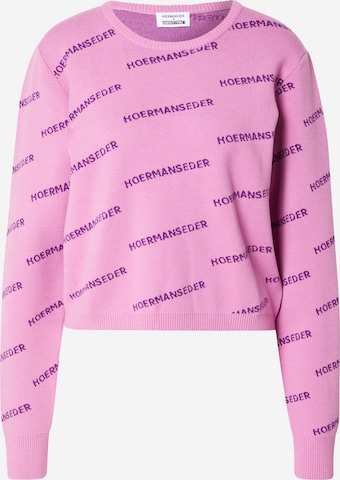 Hoermanseder x About You Sweater 'Celina' in Pink: front