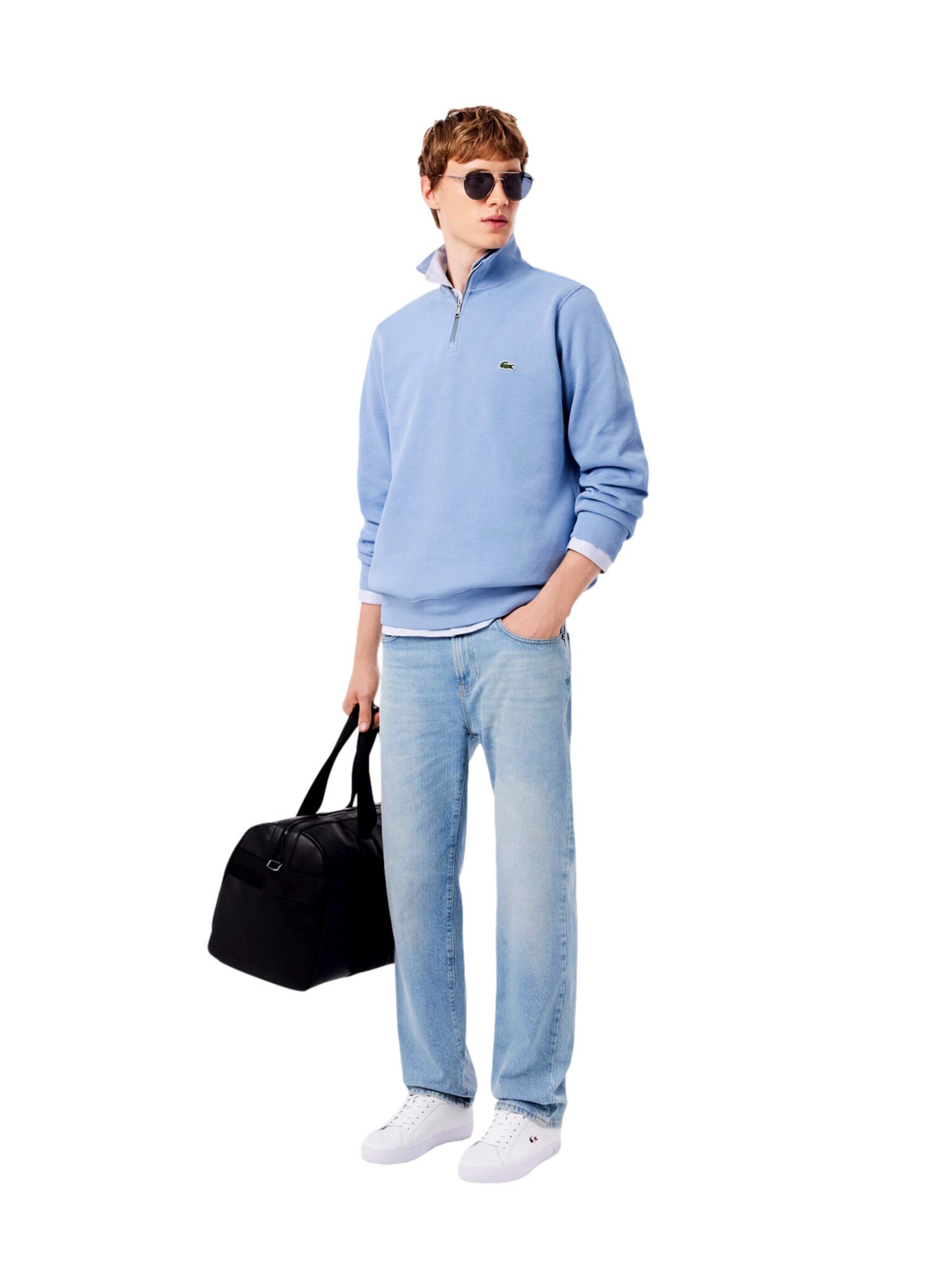 LACOSTE Sweatshirt in Blauw