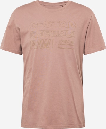 G-Star RAW T-Shirt in Braun: predná strana