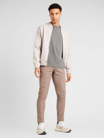 Lindbergh Slim fit Pants 'Club' in Beige