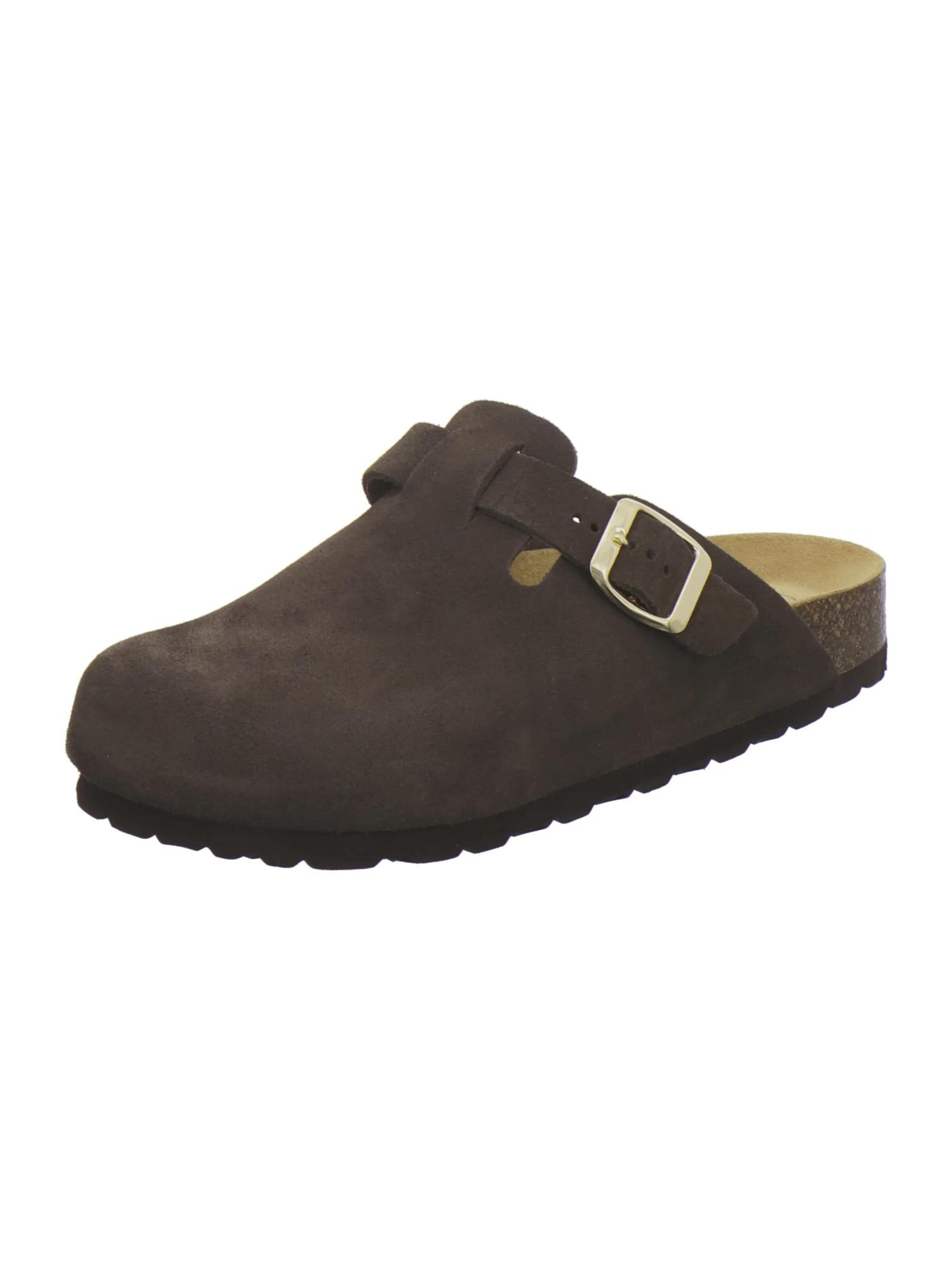 Sabots 'Clogs Damen espresso Veloursleder' AFS-Schuhe en marron : devant