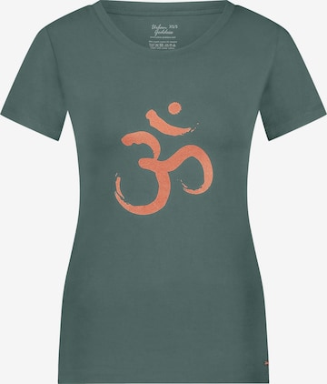 Urban Goddess Yoga & Activewear Sporttop 'Om Core Yoga and Pilates' in Grün: Vorderseite