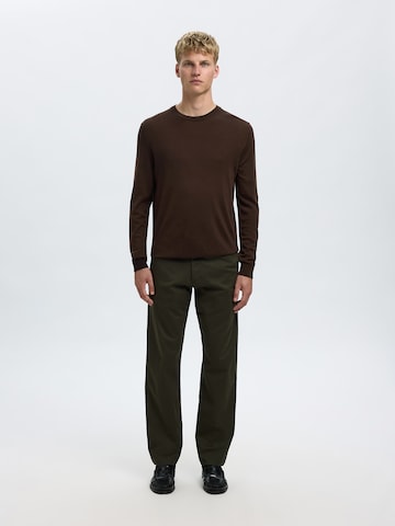 Pull-over SELECTED en marron