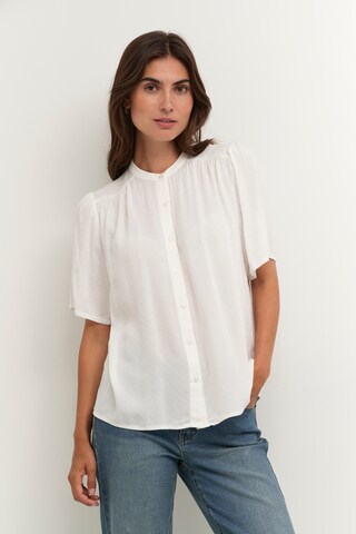 CULTURE Bluse 'Dania' i hvid: forside