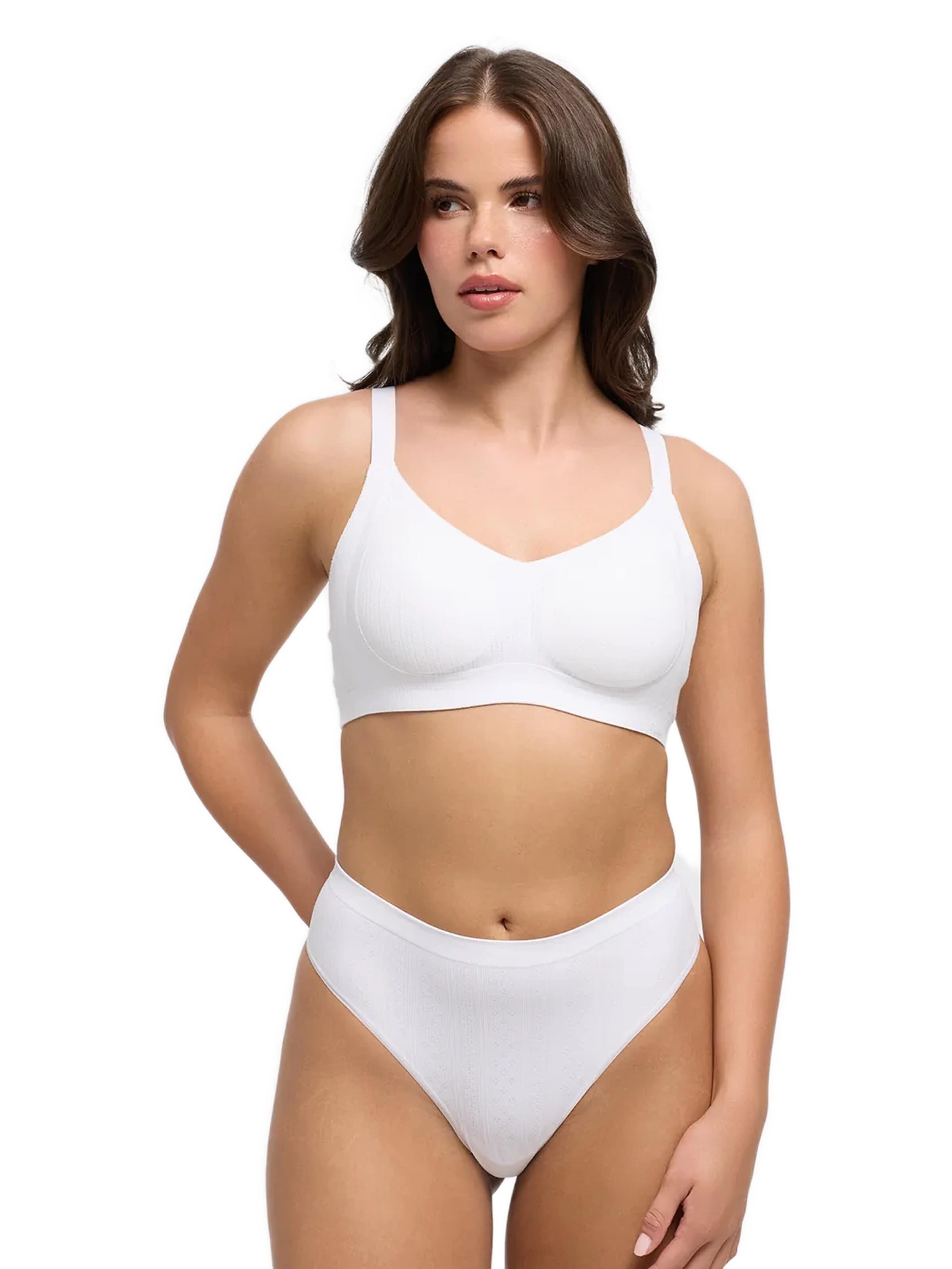cfab Push-up BH 'Jaquard Seamless Compact Push-Up BH' in Wit