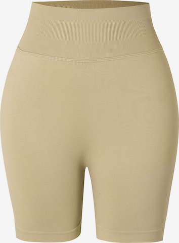 YEAZSkinny Sportske hlače 'Blaze' - bež boja: prednji dio