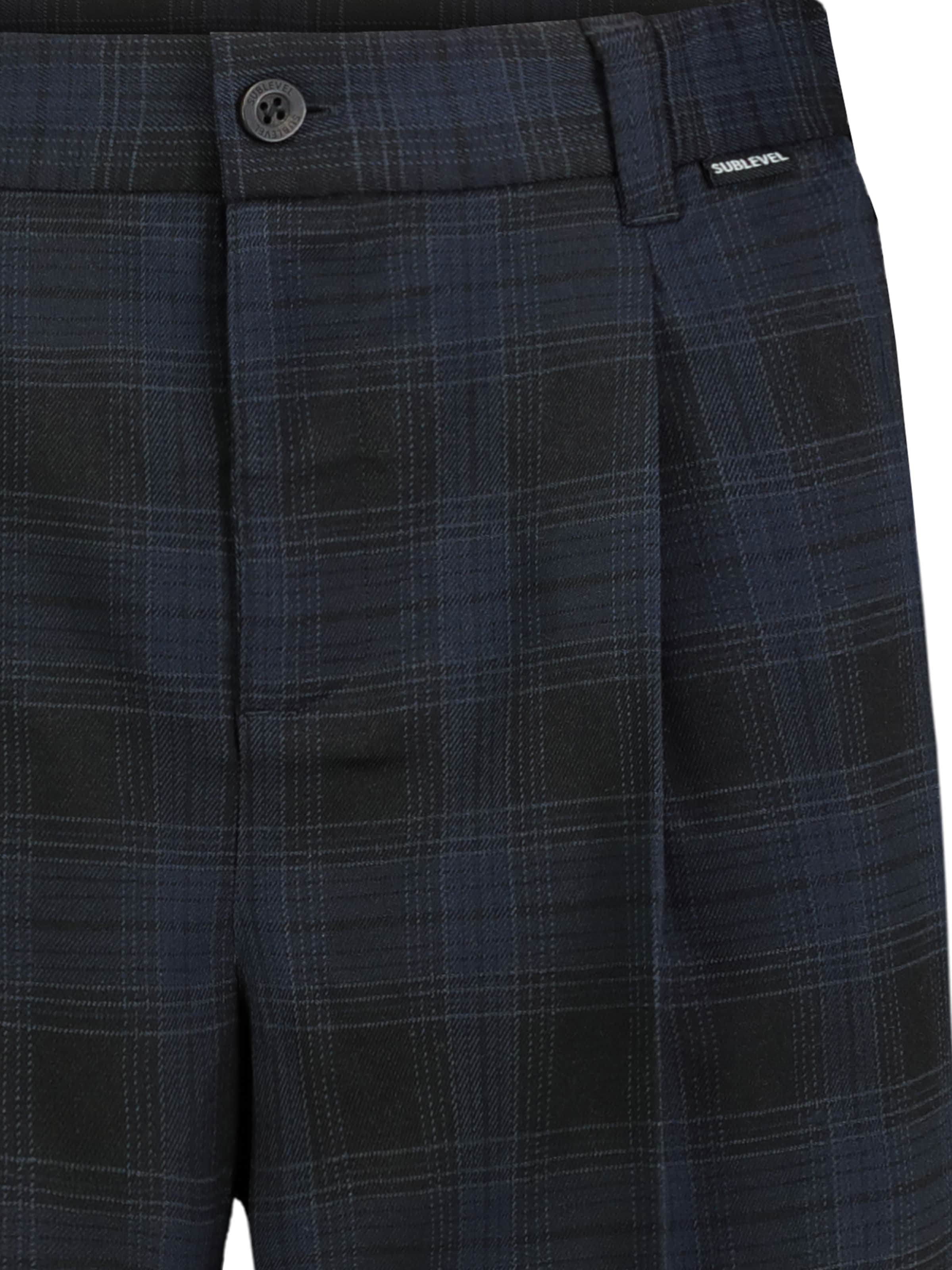 Sublevel Wide leg Pleat-Front Pants in Blue