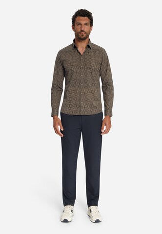 No Excess Regular fit Overhemd in Bruin