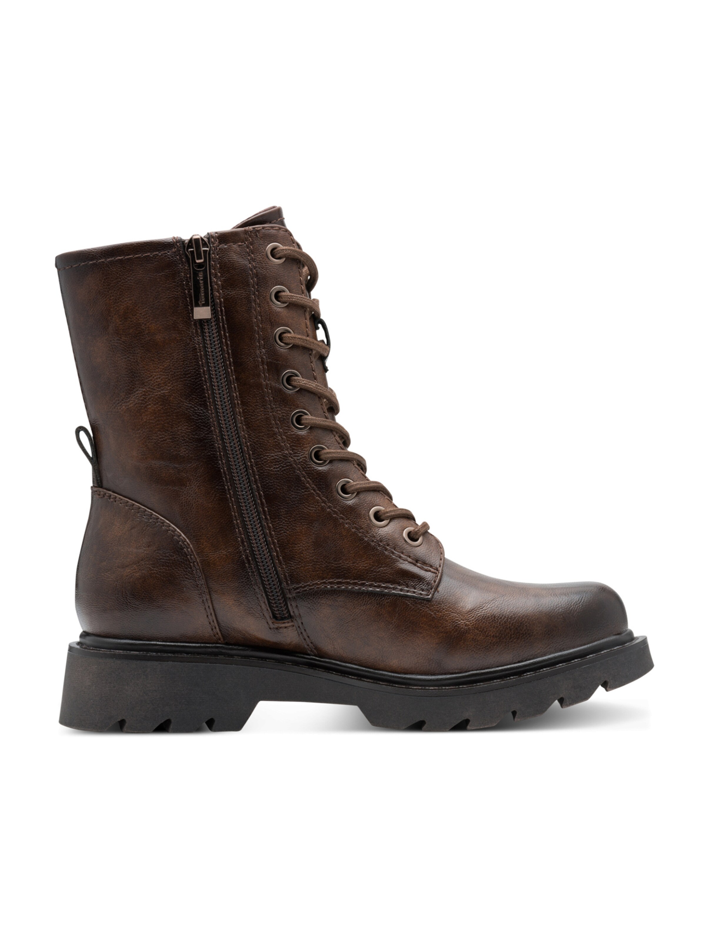 Tamaris Lace-up bootie in Brown