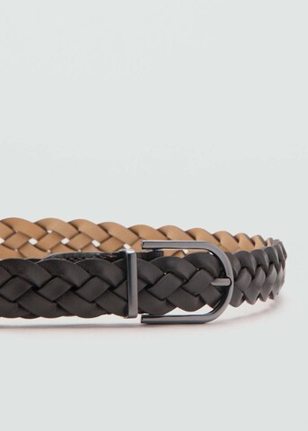 MANGO MAN Belt 'Trenza' in Brown