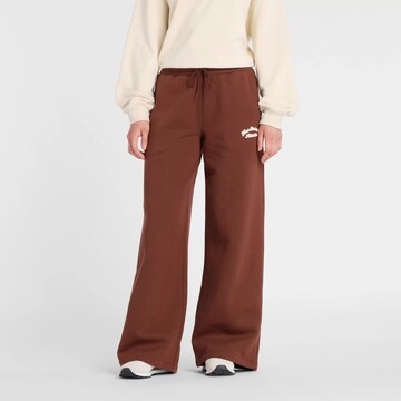 new balance Wide leg Broek 'Heritage' in Bruin: voorkant