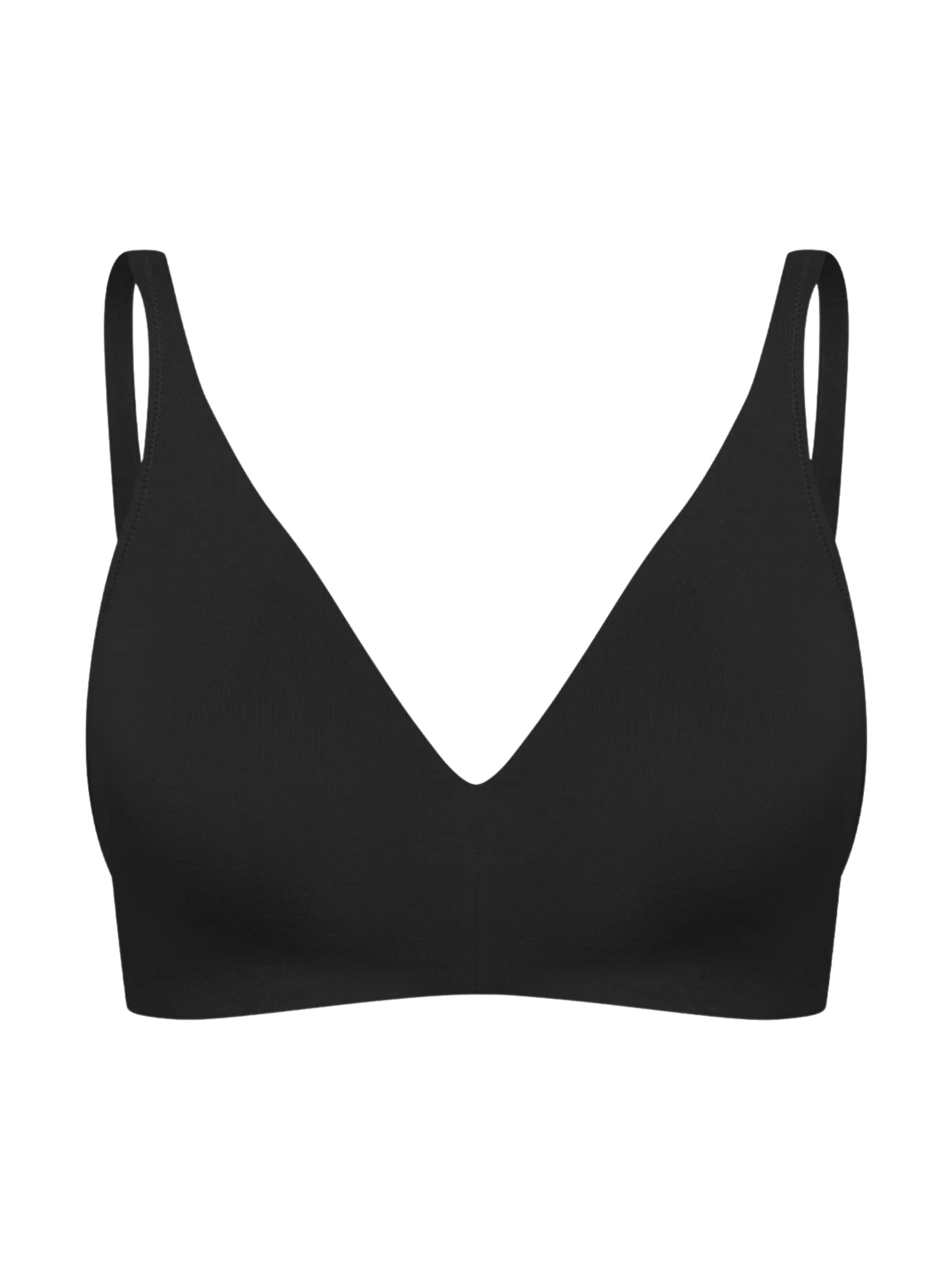 Soutien-gorge 'Cotton Bügelloser BH' cfab (formerly creamy fabrics) en noir : devant