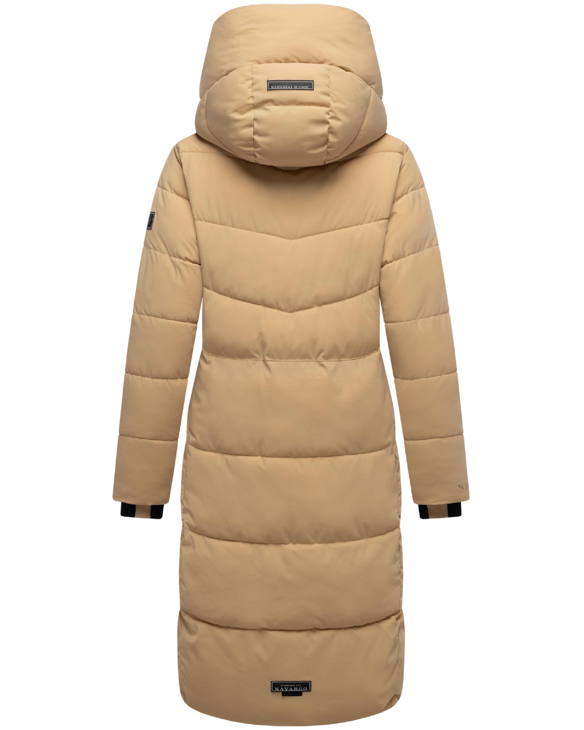 NAVAHOO Zimný kabát 'Schokokuss XIV' - Béžová