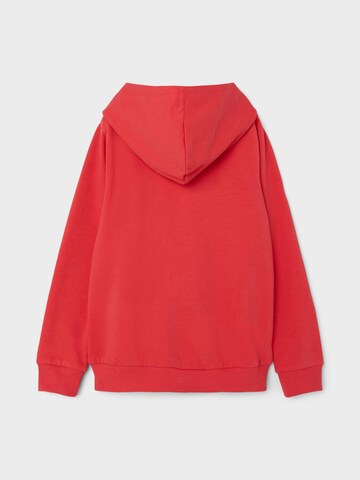 NAME IT - Sudadera con cremallera en rojo