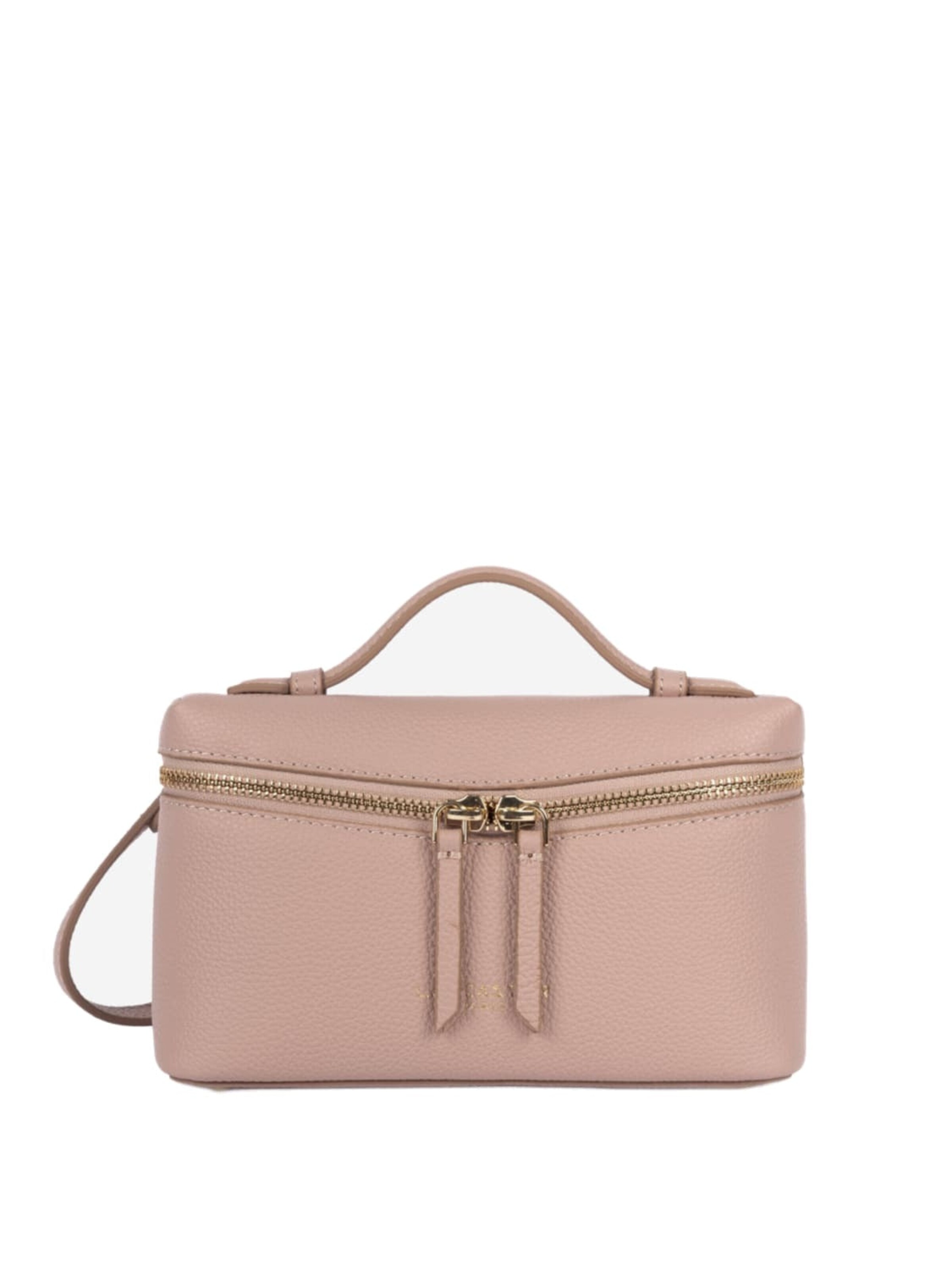 LANCASTER Paris Axelremsväska 'Lancaster Sac boite Zippé S Milano Trésor Nude' i beige: framsida