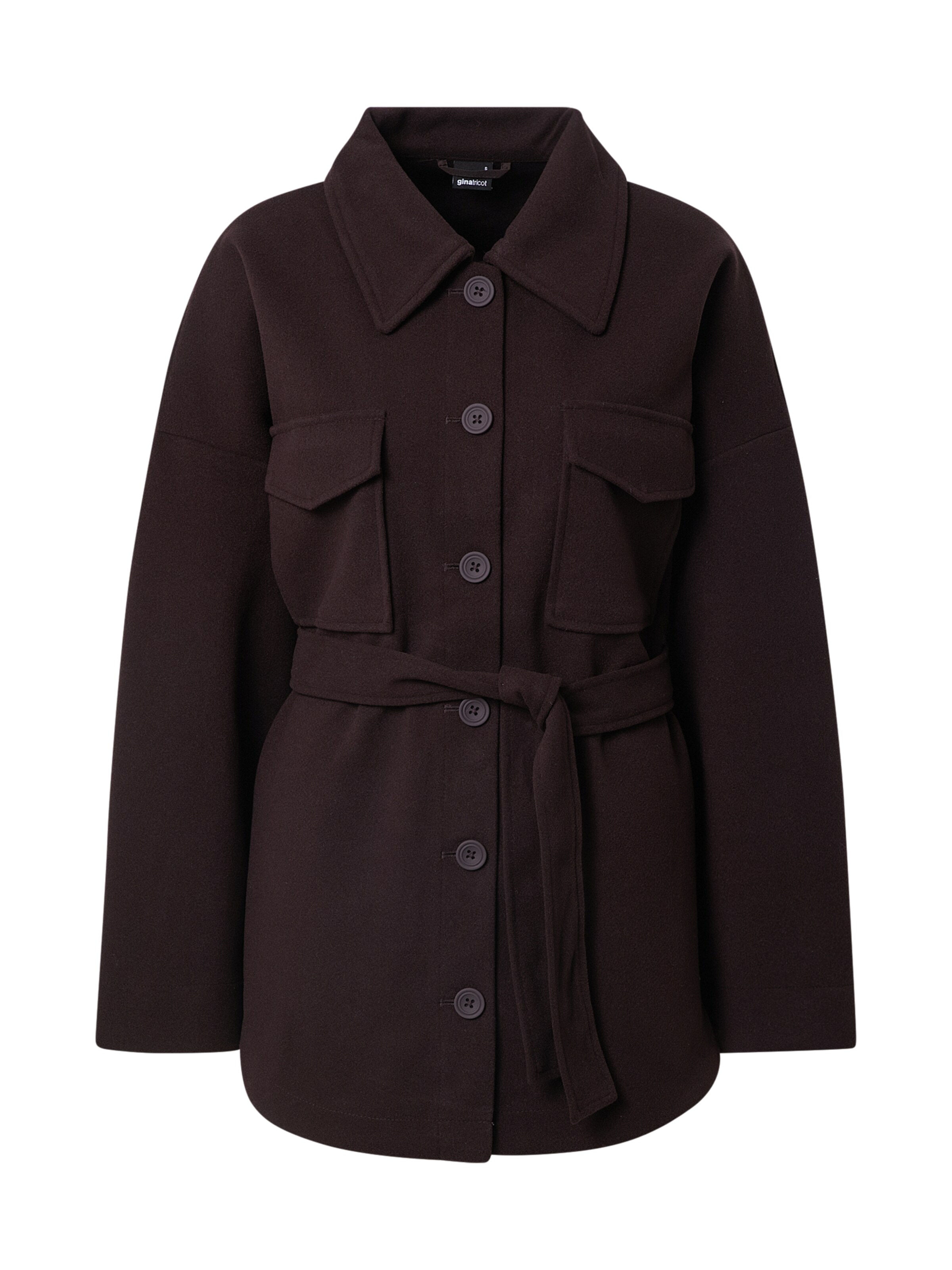 Frauen Jacken Gina Tricot Mantel 'Alexia' in Dunkelbraun - YZ57489 Frauen Jacken Gina Tricot Mantel 'Alexia' in Dunkelbraun - YZ57489