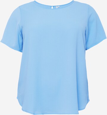 ONLY Carmakoma - Blusa 'LUXMIE' em azul: frente