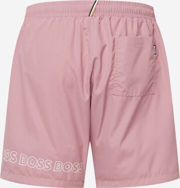 BOSS Black Badeshorts 'Dolphin' i rosa