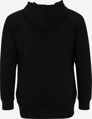 Jack & Jones Plus Sweatshirt 'Filt' in Schwarz