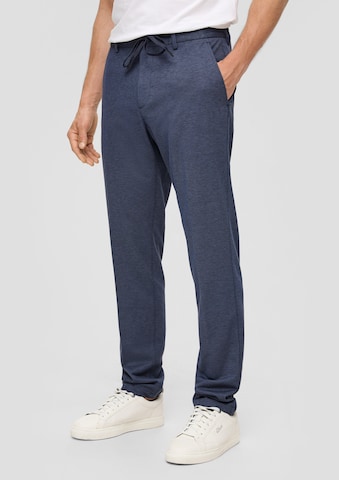 Coupe slim Pantalon s.Oliver BLACK LABEL en bleu : devant