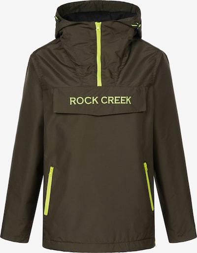 Rock Creek Jacke in XS in neongelb / oliv, Produktansicht