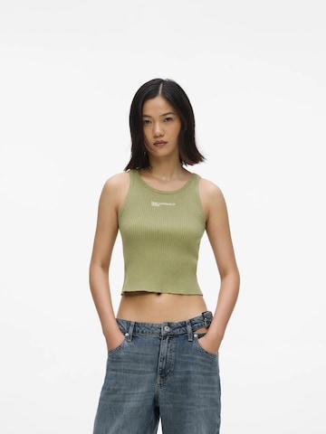 KARL LAGERFELD JEANS - Top en verde: frente