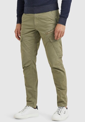 PME Legend Slim fit Cargo Pants in Green: front