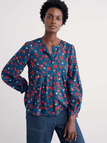 Camicia da donna 'Thornapple' di Seasalt Cornwall in blu: frontale