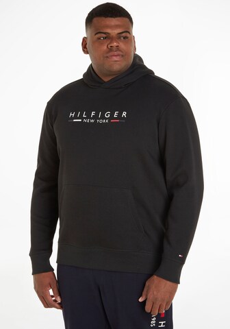 Tommy Hilfiger Big & Tall - Sudadera 'NEW YORK' en negro: frente