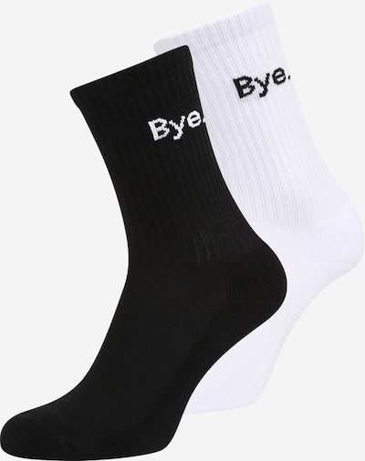Mister Tee Socken 'HI - Bye' in schwarz / weiß, Produktansicht
