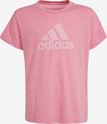 ADIDAS SPORTSWEAR Performance shirt 'Future Icons  Loose Badge Of Sport' in Pink: front