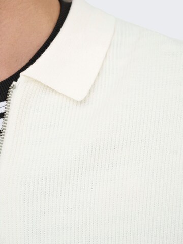 Only & Sons Trui 'ONSPhil' in Wit