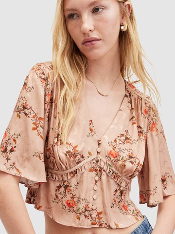 AllSaints Bluse 'TIAN' in Braun