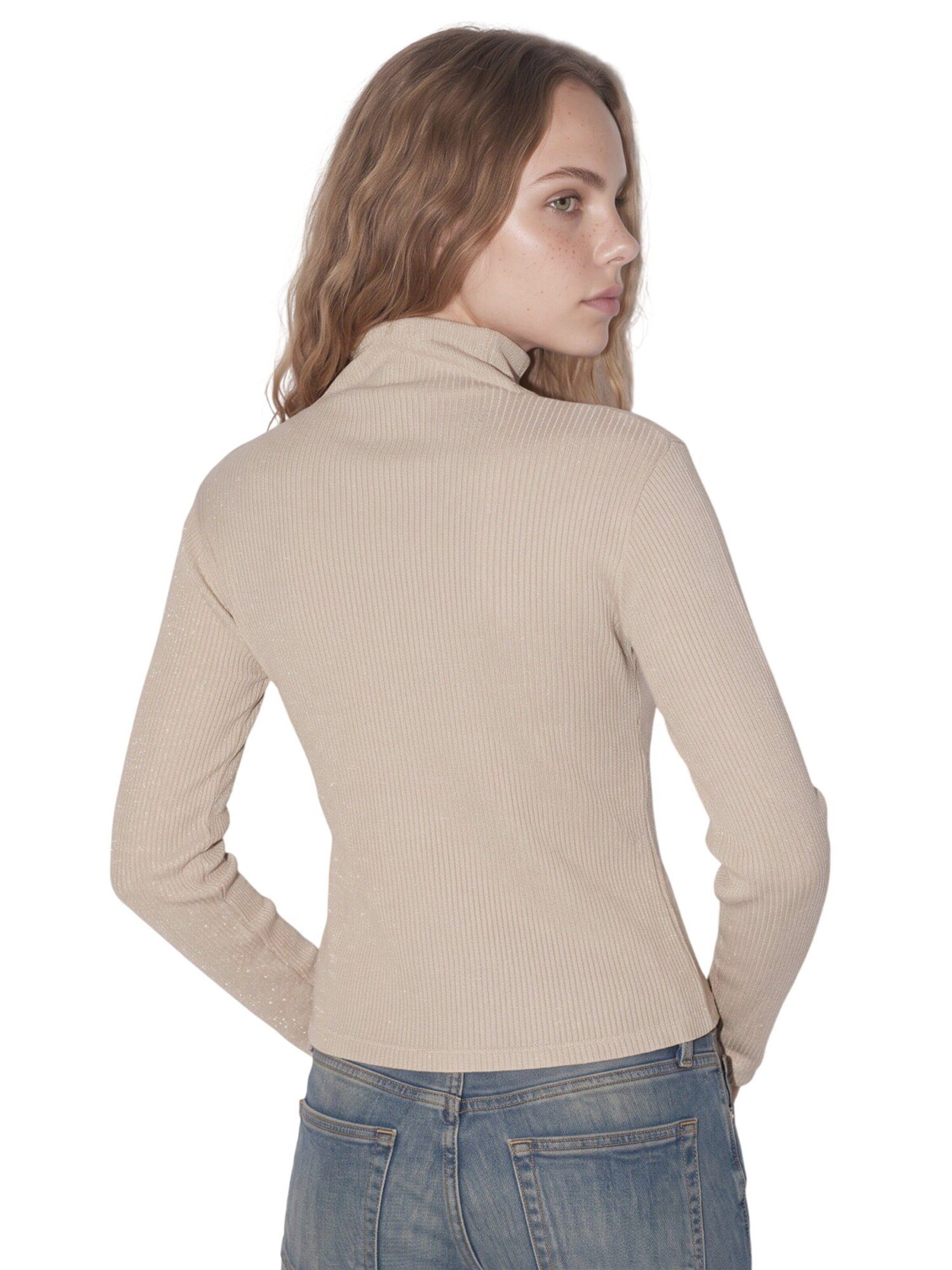 No Matter What Gebreid vest in Beige