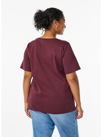 Zizzi T-Shirt 'Mcoster' in Rot