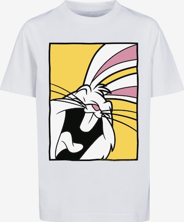 T-Shirt 'Looney Tunes Bugs Bunny Laughing' F4NT4STIC en blanc : devant