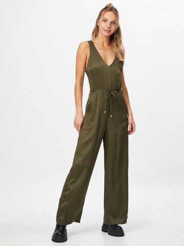 Closet London Jumpsuit in Groen: voorkant