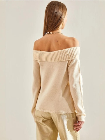 Pull-over 'Pullover' Bianco Lucci en beige