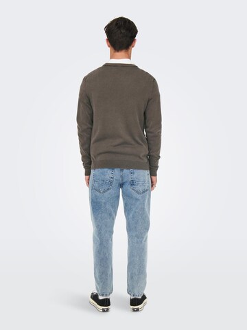 Pullover 'CLARK' di Only & Sons in marrone