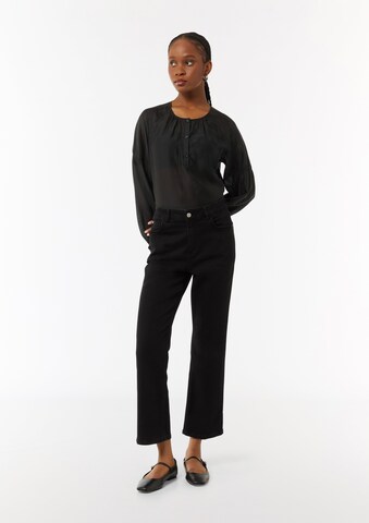 comma casual identity Bluse in Schwarz