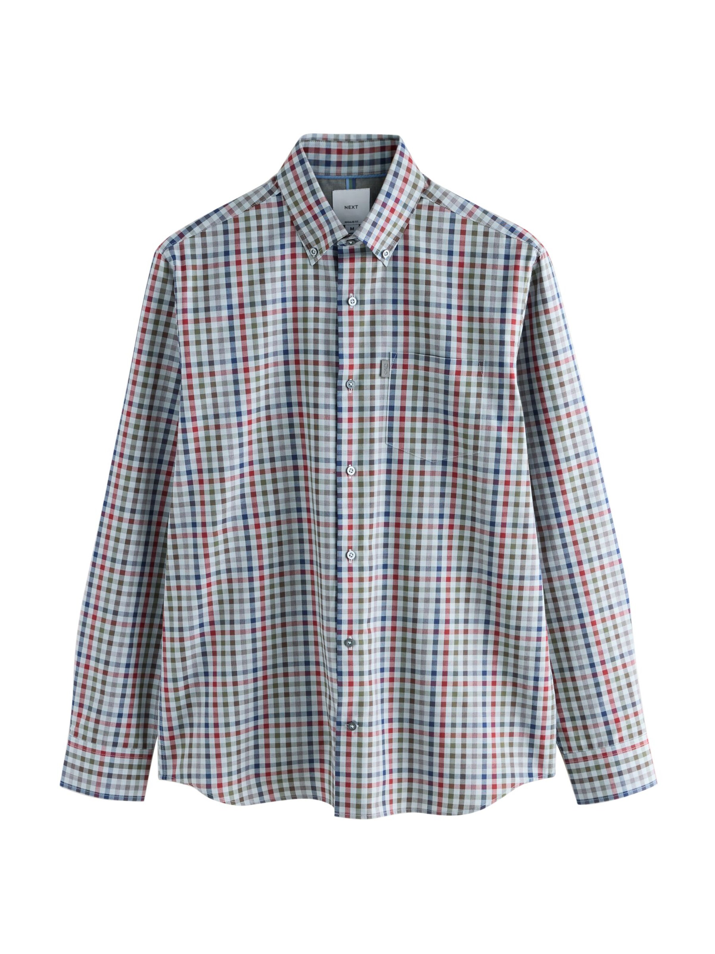 Next Regular Fit Hemd in Grau: Vorderseite