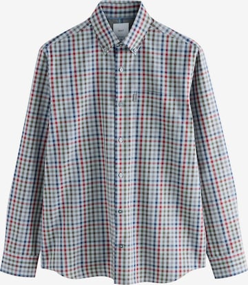 NextRegular Fit Košulja - siva boja: prednji dio