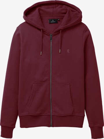recolution Zip-Up Hoodie in Red: front