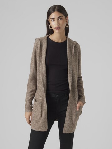 VERO MODA Gebreid vest in Bruin: voorkant