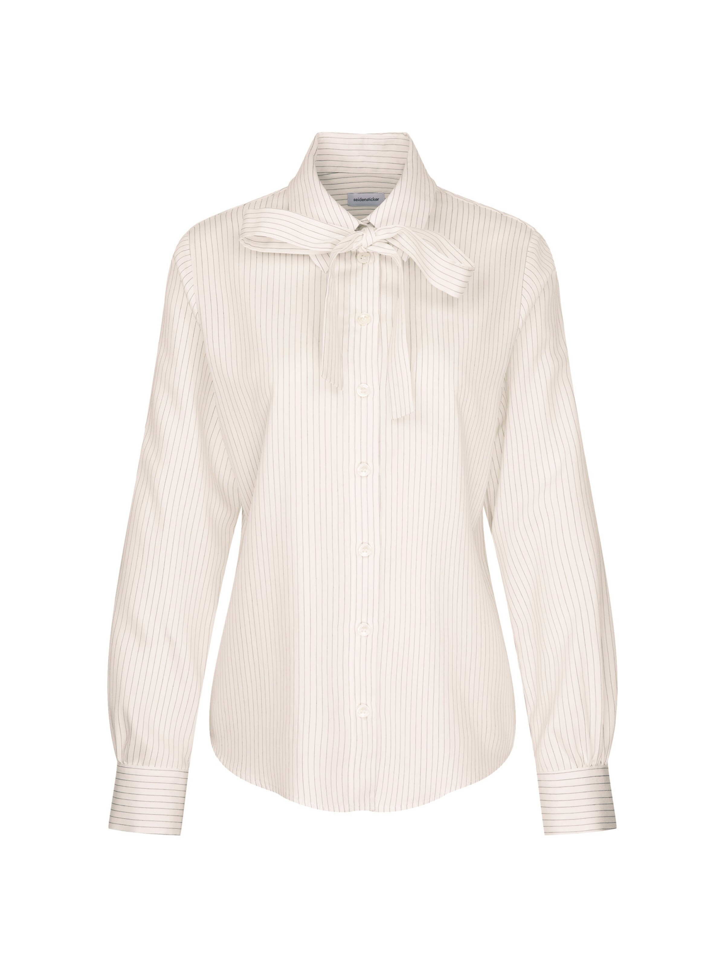 SEIDENSTICKER Blouse 'Schwarze Rose' in Wit: voorkant