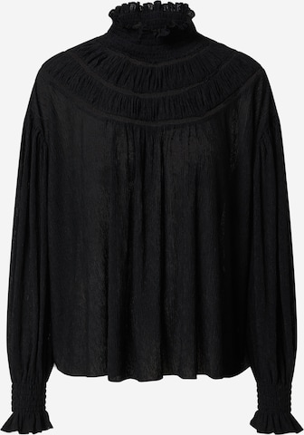 EDITED Bluse 'Limette' in Schwarz: predná strana