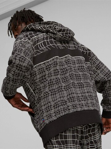 Giacca di felpa 'Puma Bmw Mms Camo Sds Hooded Sweat Jacket' di PUMA in nero