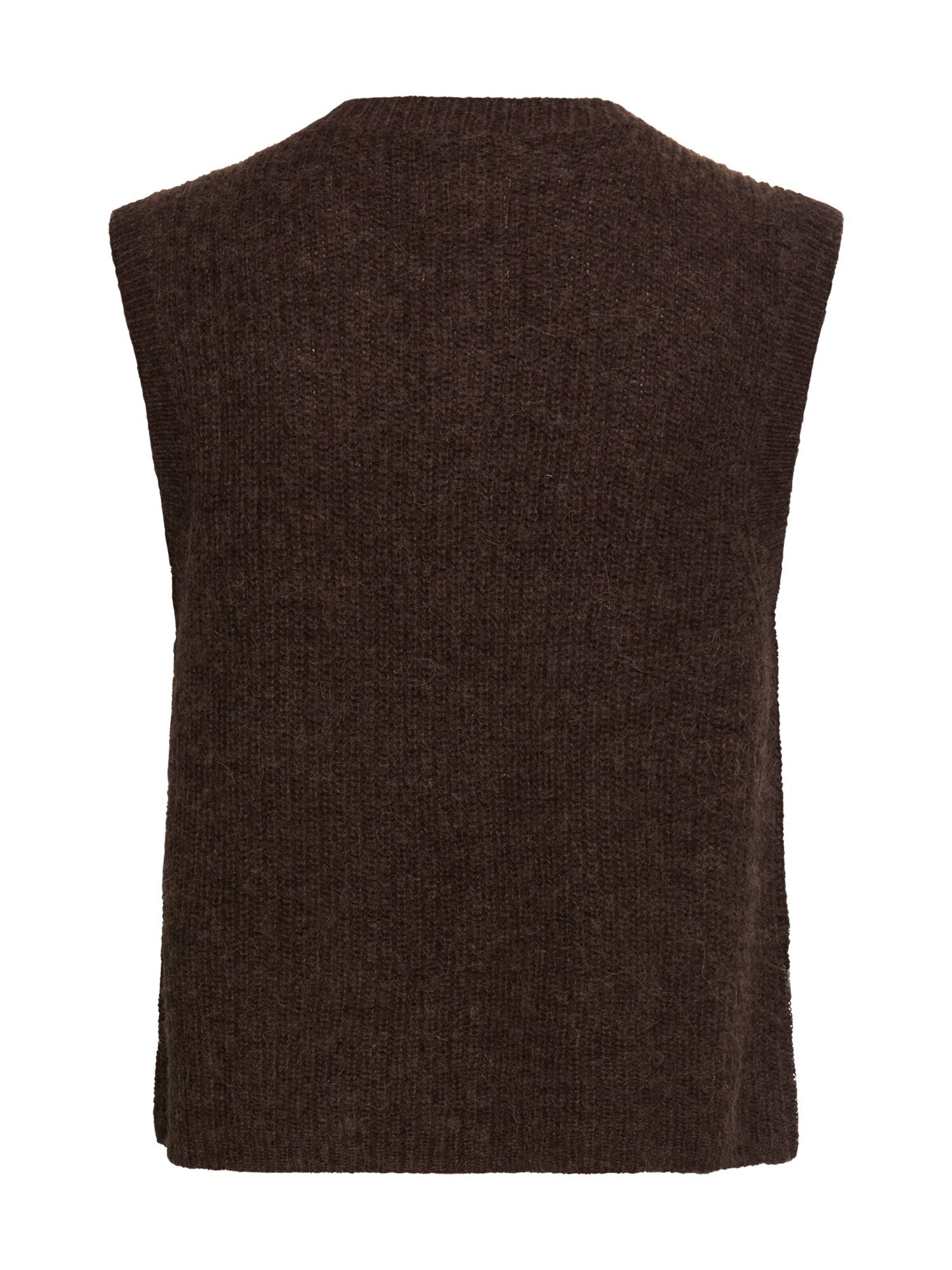 CAMEL ACTIVE Strickweste mit Knopfleiste in Braun