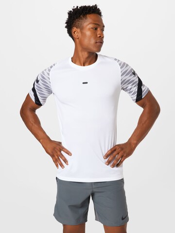 T-Shirt fonctionnel 'Strike' NIKE en blanc : devant