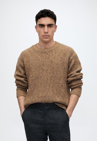 Abercrombie & Fitch - Jersey 'ESSENTIAL' en marrón: frente